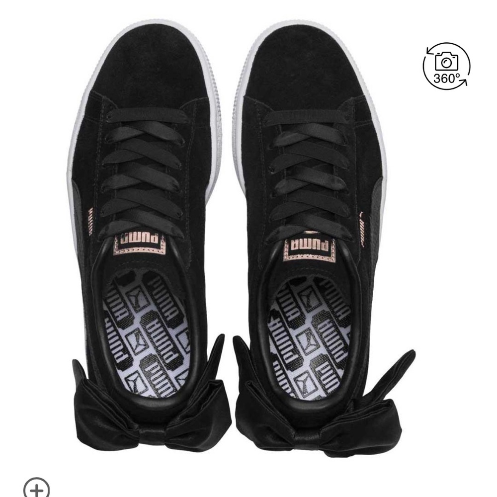 Puma Suede Bow Sneakers , size women 6